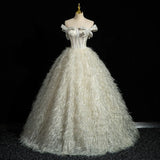 Daiiibabyyy  Luxury Fairy Lady Evening Formal Party Dress Elegant Princess Puffy Skirt Prom Dress Bar Mitzvah Birthday Banquet Dress Vestidos