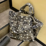 Daiiibabyyy  Camouflage Star Shoulder Bag Large Capacity Sac Femme Canvas Tote Bolso Original Bags for Woman Spacious Durable Bolsos Mujer