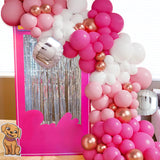 Daiiibabyyy Pink Rose Gold Macaron Balloon Garland Arch Kit Birthday Party Decoration Kids Wedding Birthday Party Supplies Baby Shower Balon