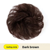 DAIIIBABYYY  -  Women's Low Bun Hair Wig Fake Hair Circle Twist Hair Pack Ancient Style Flower Bud Fluffy Hair Extension Real Human Hair