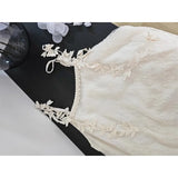 DAIIIBABYYY  -  Pure Sexy Women Dress Summer Sleeveless Lace Patchwork Korean Fashion Long Dresses Tassel Ruffles Skirt Sweet Female Clothes