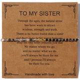 DAIIIBABYYY  -  Dainty Tiny Stone Beaded Chain Stack Gemstone Y2K Trendy Handcrafted Bracelets with Card Gifts Set for Women Men