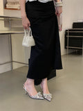 Daiiibabyyy  Spring Crystal Bowknot PVC Transparent Pumps Women Pointed Toe Low Heels Wedding Sandals Prom Party Shoes