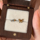 Daiiibabyyy  Cute Little Fish Cat Earrings Retro Asymmetrical Childlike Creativity Novel Cartoon Stud Earrings Design Artistic Women Jewelry