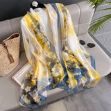 DAIIIBABYYY  -  New Design Brand Scarf Fashion Small Broken Floral Bubble Chiffon Shawl Spring Autumn Wrap Hijabs Lady Pashmina Foulards Bandana