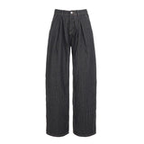 Daiiibabyyy  Women Striped Relaxed Fit Jeans Retro Low Rise Wide Leg Denim Pants Grunge Loose Trousers Spring Y2K Clothes 2026