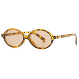 DAIIIBABYYY  -  Y2K Retro Oval Frame Glasses for Women Female Leopard Sweet Cool Eyewear Trend Reading Computer Anti Blue Light Eyeglasses