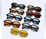Daiiibabyyy  Fashion Small Round Sunglasses Women Retro Clear Ocean Lens Shades Eyewear Men Rivets Punk Sun Glasses UV400 Eyeglasses