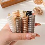 DAIIIBABYYY  -  Fashion Ponytail Elastic Hair Bands Rubber Hair Ties Bundle Scrunchies Telephone Wire Hair Accessories Hairbands Women Headband