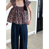 DAIIIBABYYY  -  Summer Korean Version of Age Reducing Floral Camisole Vest for Women's Versatile Sleeveless Vacation Style Doll Top