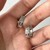 Daiiibabyyy Trendy Zircon Cross Stud Earrings Fashion Design Korean y2k Girls Sweet Cool Delicate Hoop Earrings for Women Jewelry Wholesale