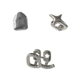 Daiiibabyyy  Fashionable Hip-Hop Three-Piece Dental Jewelry, Fashionable And Creative Accessories, Suitable For Parties, Nightclubs And Balls
