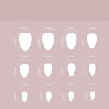 Daiiibabyyy  Manicure Long Almond and Ballerina False Nails Cat Eye Stars Fake Nials Leopard Detachable Nail Tips Women