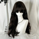 Daiiibabyyy  Natural Coconut Milk Long Straight Hair Full Head Cover Lolita Cosplay Wig Realistic Daily Fake Hair for Women