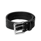 Daiiibabyyy  New PU Leather Double-Breasted Belt Personalized Retro Leather Belt Y2K Hiphop Jeans Belt