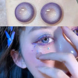 Daiiibabyyy  Blue Purple Color Contact Lenses Softlens for Eyes Lenses Cosmetic Eyecontacts with Myopia Fast Shipping