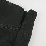 Daiiibabyyy  American Streetwear Vintage Solid High Waist A-LINE Folds All Match Skirts