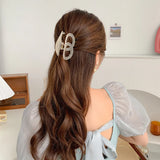 DAIIIBABYYY  -  8cm Long Plastic Hair Clips Hair Claw Crab for Girls and Women