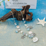 DAIIIBABYYY  -  Y2K Handmade Colorful Flower Shell Pendant Necklace for Women Fashion Natural Gravel Beaded Necklace Girl Aesthetic Jewelry