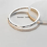 Daiiibabyyy 925 Sterling Silver Bamboo Frosted Bracelet for Women Temperament Retro  Jewelry Birthday Gift Wholesale
