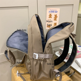 Daiiibabyyy  New Portable Backpack Large Capacity with Wallet School Bag Lightweight Casual Shoulder Bag