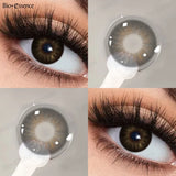 1 Pair Color Contact Lenses Fashion Beauty Lenses for New User Makeup Green Contact High Quality Natural Lenses Year