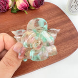 Daiiibabyyy  Three Dimensional Clip High-Grade Flower Acetate Hairpin Girly Exquisite Shark Clip