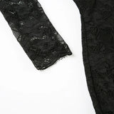 DAIIIBABYYY  -  Sexy Slim Lace Bodycon Dress Casual Bow V-Ncek Long Sleeve Mini Dresses For Women 2025 Spring Autumn Streetwear Lady