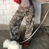 DAIIIBABYYY  -  Y2K Vintage Camouflage Women Sweatpants Harajuku Jogging American Retro Wide Leg Pants Baggy Trousers Hip Hop Casual