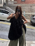 DAIIIBABYYY  -  Fashion Korean Heavy Industry 3D Jacquard Outerwear Strap Vest Women Summer New Retro Western V-neck Versatile Top