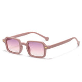 Daiiibabyyy  New Small Rectangle Sunglasses for Women's Trendy Retro Sun Glasses for Men's Cool Essential UV Protective Eyeglasses