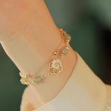 Daiiibabyyy  New Ethnic Style Natural Stone Beads Bracelet for Women National Handmade Fashion Design Hand Rope Tassels Fashion Jewelry Gifts