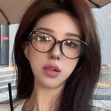 DAIIIBABYYY  -  Luxury Cat Eye Finished Myopia Glasses Unisex Prescription Near Sight Eyeglasses Anti-blue Light Minus Diopter Eyewear