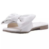 Daiiibabyyy  Women's Slippers Summer New Fashion Shoes for Women Plus Size 43 Solid Bow Flat Outdoor Beach Slippers Female Zapatos Mujer