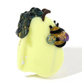 Daiiibabyyy  Y2K Cartoon Bee Pear Pattern Hairpin For Women Niche Creative Color Matching Fruit Dopamine Versatile Shark Clip Summer