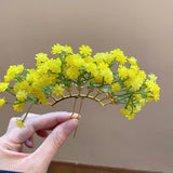 Daiiibabyyy  4 Colors New Chinese Style Flower Hairpins Women's Sweet Hair Sticks Party Hair Fork Bridal Wedding Romantic Hair Accessories M