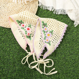 Daiiibabyyy  Women Crochet Hair Bands Retro Hawaii Bohemia Headwear Bandana Headwarps Fashion Holiday Photo Styling Hair Scarf Hair Accessory