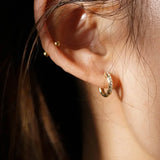 Daiiibabyyy  Sterling Silver Sparkling Zircon Round 18k Hoop Earrings For Women Classic Fine Jewelry Trendy Accessories