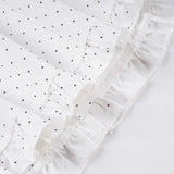 Daiiibabyyy  New Pure Desire Sexy Polka Dot Printed Bow Tie Button Down Shirt Casual Slimming Long Sleeved Top Women