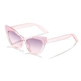 Daiiibabyyy  Shades Eyewear Cat Eye Sunglasses Anti Radiation Glass Kid Sunglasses Blocking Sunglasses Sun Protection Photography Props