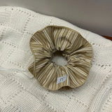 Daiiibabyyy  Korean version of premium striped hair band 4-layer striped large intestine ring hairrope headrope ball head hairaccessories