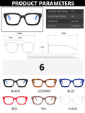 Daiiibabyyy  Fashion Glasses Frame Women Men Anti Blue Light Eyegalsses Vintage Square Computer Optical Concave Eyewear Female