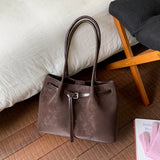 Daiiibabyyy  Retro Underarm Bag for Women, New Trendy Fashion, Casual Commuter Tote Bag, Large Capacity Shoulder Bag