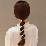 DAIIIBABYYY  -  Fashion Ponytail Elastic Hair Bands Rubber Hair Ties Bundle Scrunchies Telephone Wire Hair Accessories Hairbands Women Headband