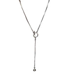 Daiiibabyyy  1pc Magnetic OT-Clasp Tassel Layered Pendant Necklace Adjustable Length Minimalist Luxury Women's Layering Necklace