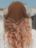 Daiiibabyyy  Fashion Solid Color Hair Scarf Turban Headabnds Women Bohemia Holiday Travel Headwear Hairwarps Hair Accessories Festival Gift