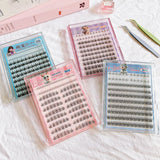 Daiiibabyyy  10rows Glue-free Curly Natural False Eyelashes Large Capacity Densely Upper And Lower Lash Extension Suitable For All Eye Types