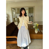 DAIIIBABYYY  -  Kawaii Cute Midi Skirt Women Japanese Streetwear Ball Gown Bud Skirts Summer Fashion Harajuku Casual Design A Line Faldas