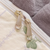 DAIIIBABYYY  -  French style pure cotton bed cover, four piece set on bed, 100 small floral all cotton duvet cover, bed sheet, lace style three