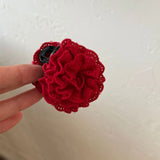 Daiiibabyyy  Korean lace rose flower grab clip female small back head clip headdress new high-quality hair accessories hairpin